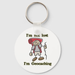 Geocaching Stickman Funny Sleutelhanger Geocacher 