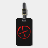Geocaching Symbool Bagagelabel (Voorkant verticaal)
