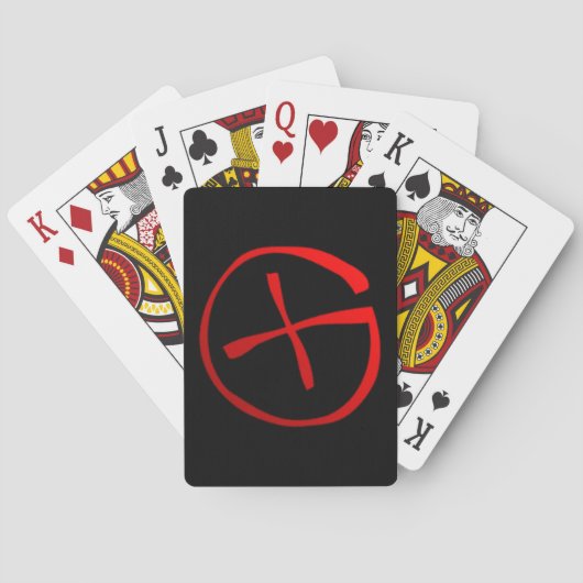 Geocaching Symbool Pokerkaarten (Achterkant)
