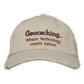 Geocaching Tech+Nature Casquette brodé (Devant)