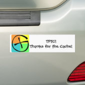 Geocaching TFTC — Bumpersticker (Op auto)
