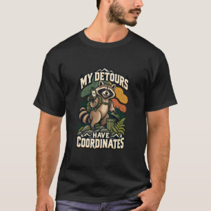 Geocaching Wasbeer Mijn Omwegen Hebben Coördinaten T-shirt