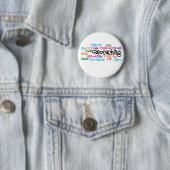 Geocaching Word Collage Ronde Button 5,7 Cm (In situ)