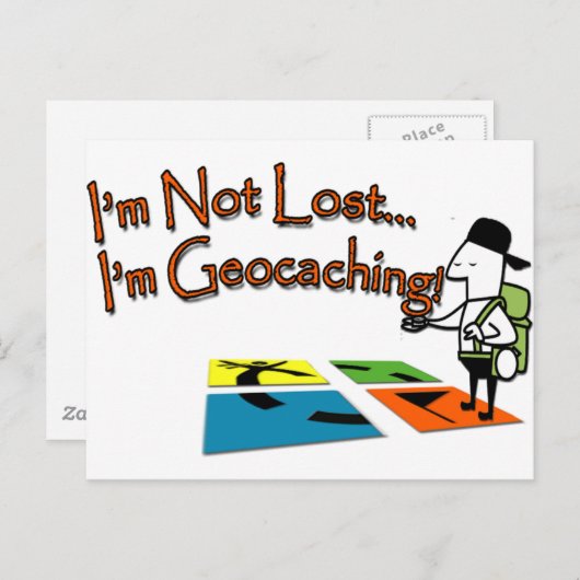 Geocahing Briefkaart (Voorkant / Achterkant)