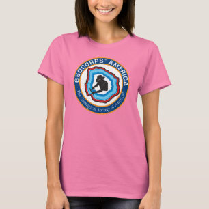 GeoCorps America Ringer T-Shirt, dames T-shirt