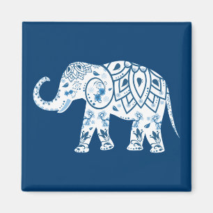  geoctrooieerd blauw olifant magneet