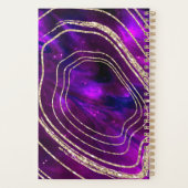 Géode Agate Cristaux cosmiques Purple Gold (Dos)