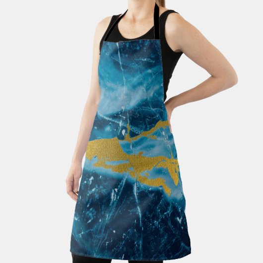 Geode Agate Gemstone Blue en Gold Schort (Insitu)