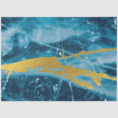 Geode Agate Gemstone Blue en Gold Tissuepapier (Voorkant)