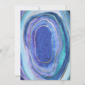 Géode Agate Gemstone Wedding Invitations (Dos)