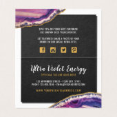 Géode Agate Slice Gemstone Ultra Violet Merci (Inside Unfolded)