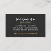 Geode Agate Slice Gemstone Ultra Violet Paars Visitekaartje (Achterkant)