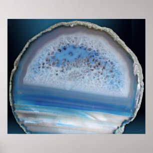 Geode Blue 2 Art Print -24x20 -andere maten ook