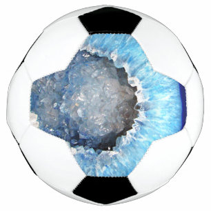 Géode cristal bleu tombé