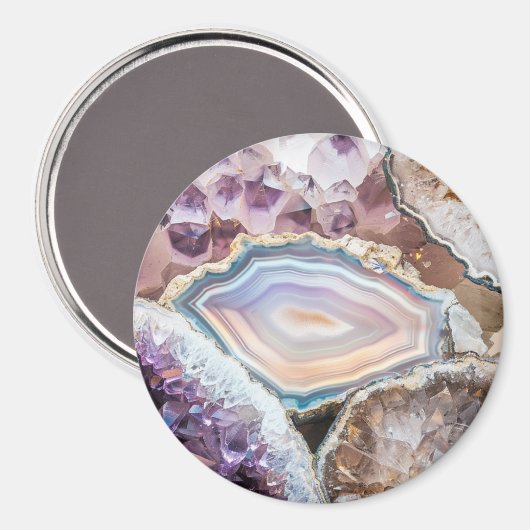 Geode Crystal | Crystal Photo Magnet (Recto/Verso)