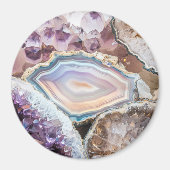 Geode Crystal | Crystal Photo Magnet (Devant)