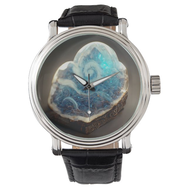 Geode Crystals Gemstones Horloge (Voorkant)