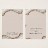 Géode d'agate rose pâle Elevant collier (Devant & derrière)