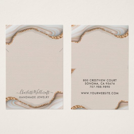 Géode d'agate rose pâle Elevant collier (Devant & derrière)