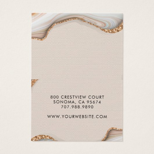 Géode d'agate rose pâle Elevant collier (Dos)