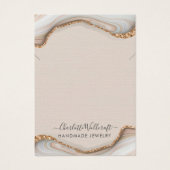 Géode d'agate rose pâle Elevant collier (Devant)