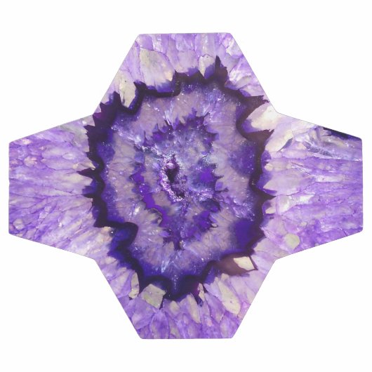 Géode d'agate violet tombé (Plat)