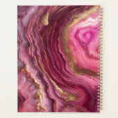 Géode de luxe magenta violet agate et or (Dos)