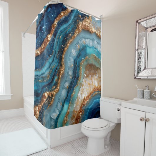 Geode Douchegordijn (In situ)