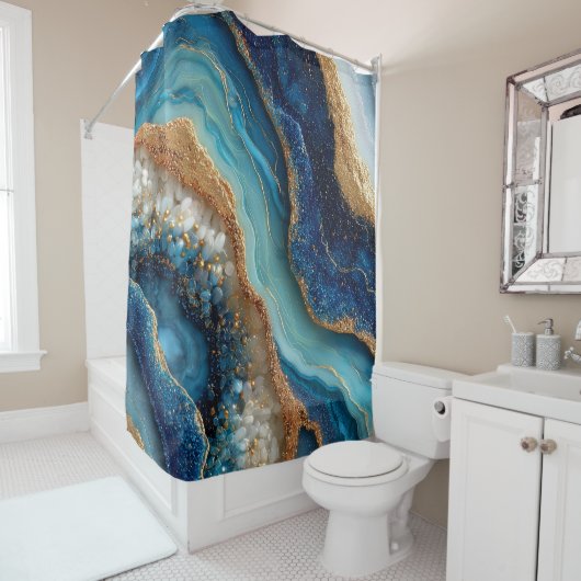 Geode Douchegordijn (In situ)