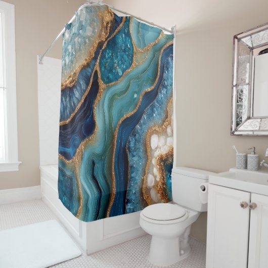 Geode Douchegordijn (In situ)