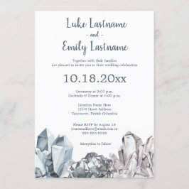 Geode & Edelstenen Bruiloft Kaart