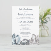 Geode & Edelstenen Trouwkaart Kaart (Staand voorkant)