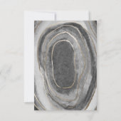 Géode Gemstone Agate Wedding Cartes RSVP (Dos)