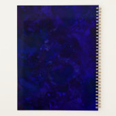 Geode géométrique Deep Blue Rose Gold Agate Mariag (Dos)