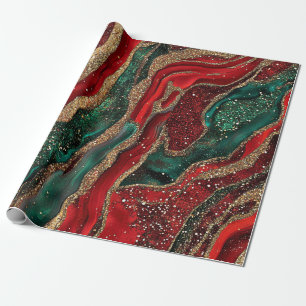 Geode Kerst Inpakpapier