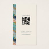 Geode Pattern Monogram Jewelry Display Cards (Dos)