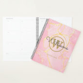 Géode Rose Agate Monogramme Or 2023 (Devant avec enveloppe)