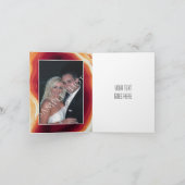 Géode rouge en tranche mariage photo Merci (Intérieur)