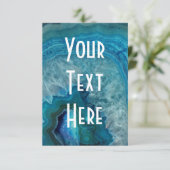 geode-uitnodiging kaart (Staand voorkant)