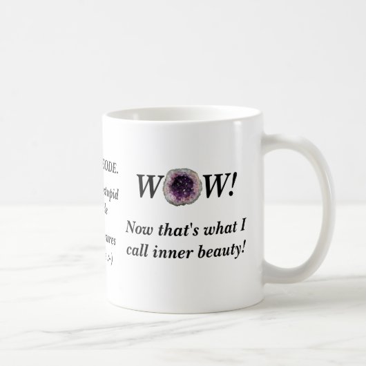 Geodes sont une métaphore pour la tasse intérieure (Droite)