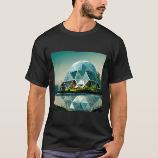GEODESIC DOME HOUSE T-SHIRT