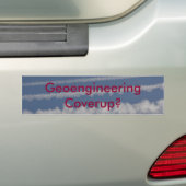 Geoengineering en chemtrail Bumpersticker (Op auto)