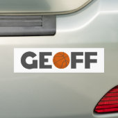 Geoff Basketball Bumpersticker (Op auto)