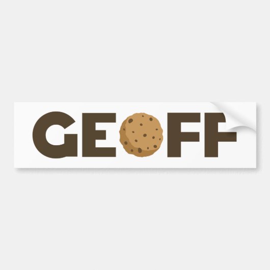 Geoff cookie bumper sticker (Voorkant)