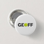 Geoff Tennis Ronde Button 3,2 Cm (Voorkant /achterkant)
