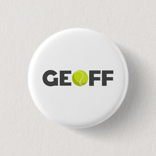 Geoff Tennis Ronde Button 3,2 Cm (Voorkant)