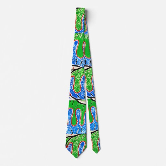 "GeoFlow Strop" Stropdas (Voorkant)