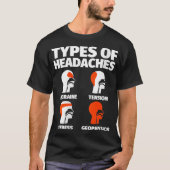 Geofysica Funny Sayings Headache Meme T-shirt (Voorkant)