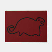 Geoglyph Tribal Art - Ancient Animal Seal Deurmat (Voorkant)