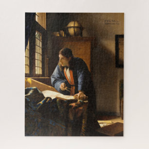 Geografe van Johannes Vermeer Legpuzzel